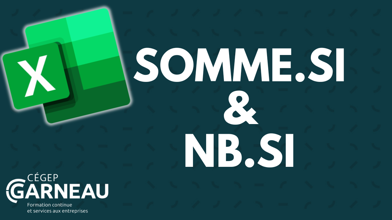 Les fonctions SOMME.SI et NB.SI dans Excel