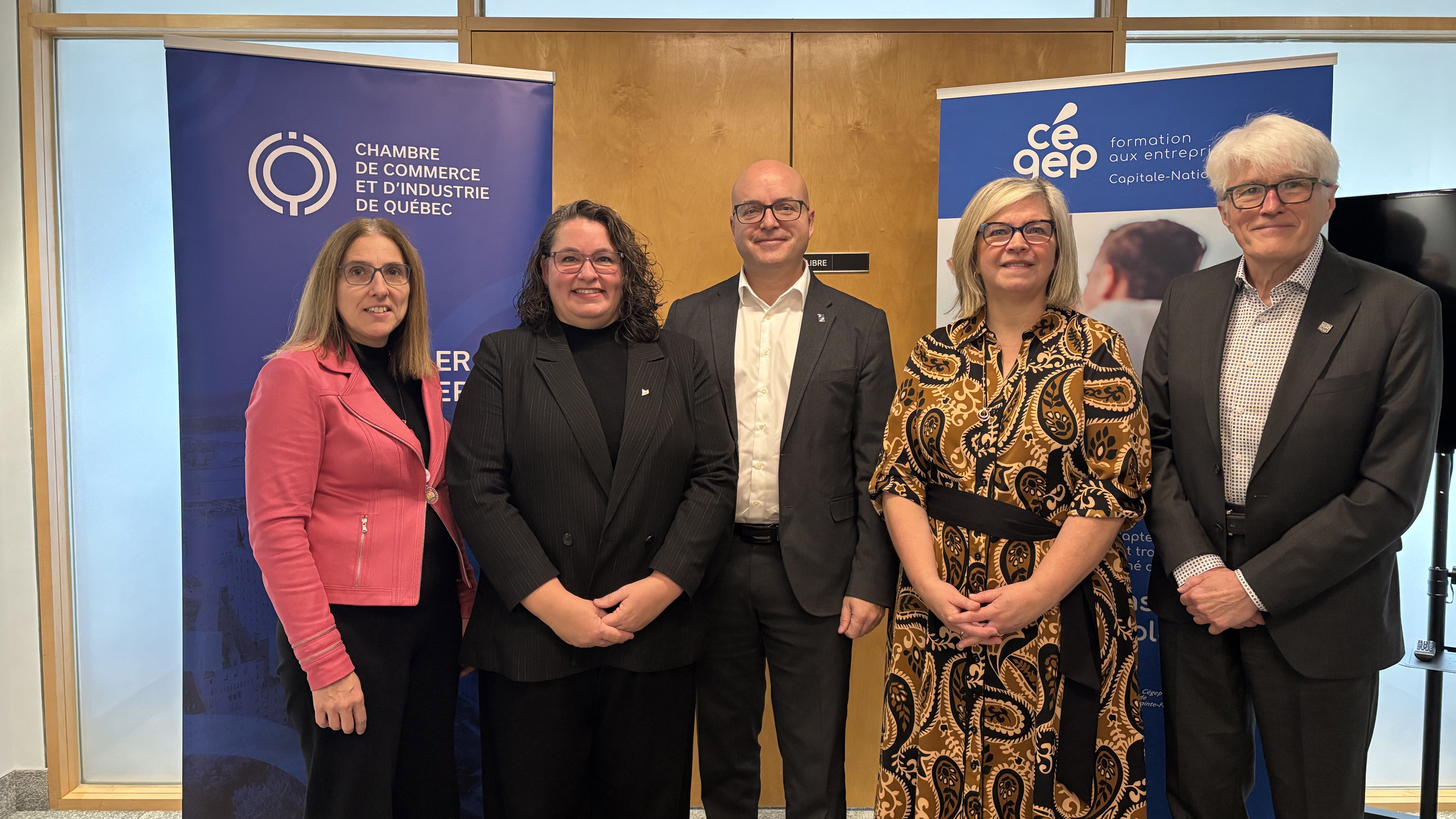 Entente de collaboration avec la CCIQ et Formation aux entreprise – Capitale-Nationale